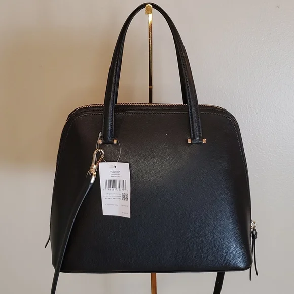 🎉HP🎉! Kate Spade ♥️NWT♥️ Medium Black Dome Satchel! - Picture 11 of 16